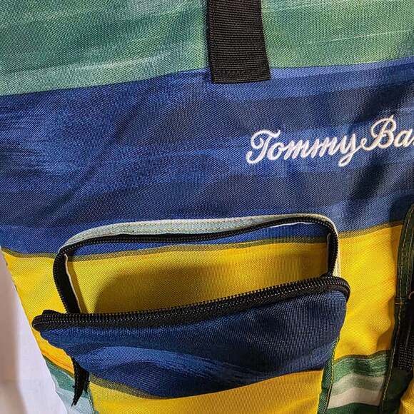 Tommy Bahama Insulated Large Cooler Bag Beach Tote Tropical Blue Green Yellow - Picture 5 of 8